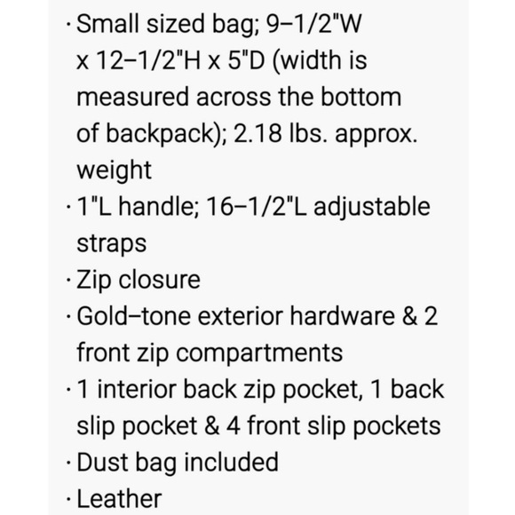 Micheal Kors Rhea Backpack - Picture 6 of 6